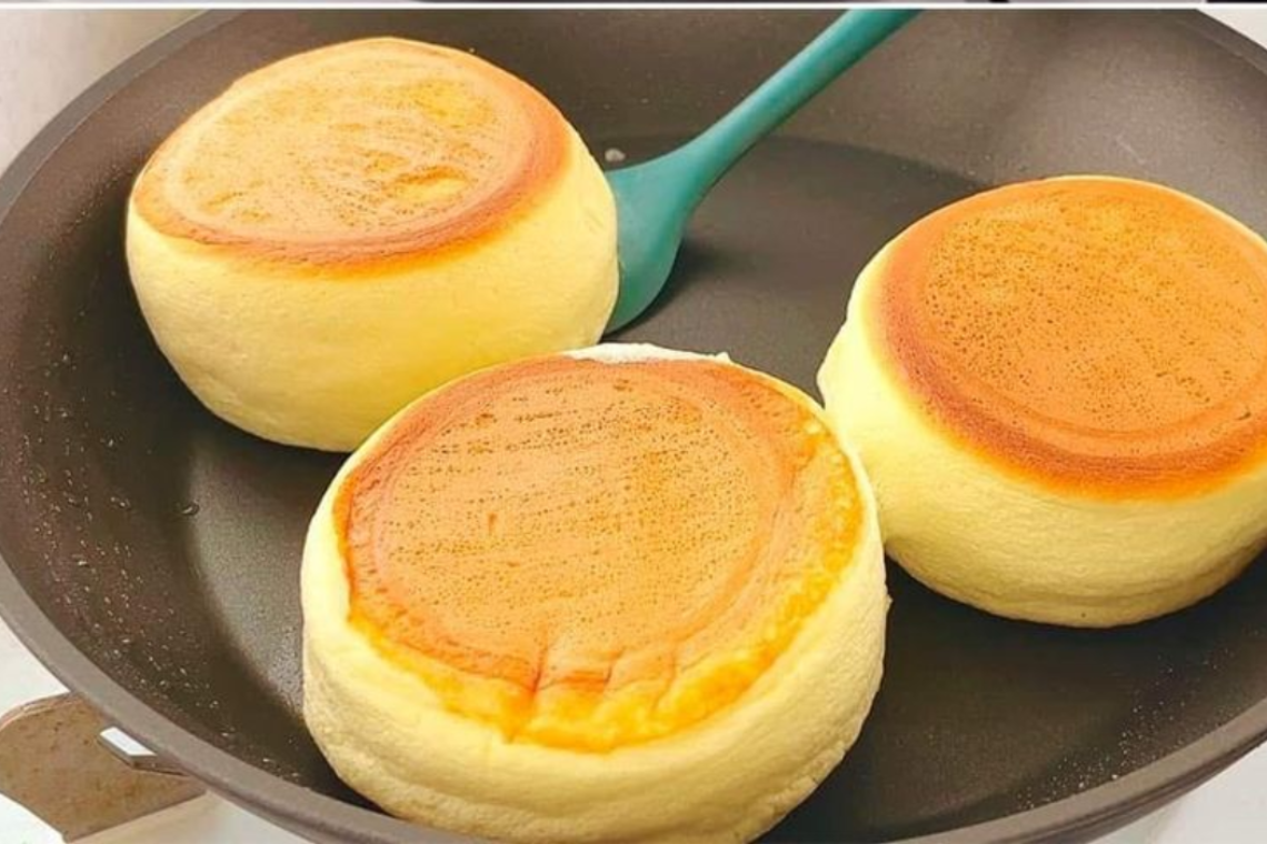 Bolinho Nuvem Japonês de Frigideira