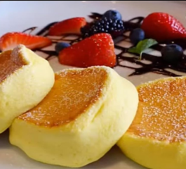 Bolinho Nuvem Japonês de Frigideira