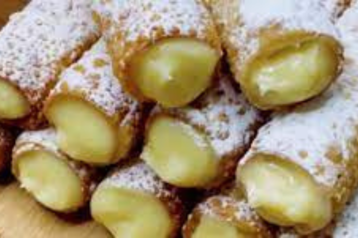 Cannoli com Massa de Pastel