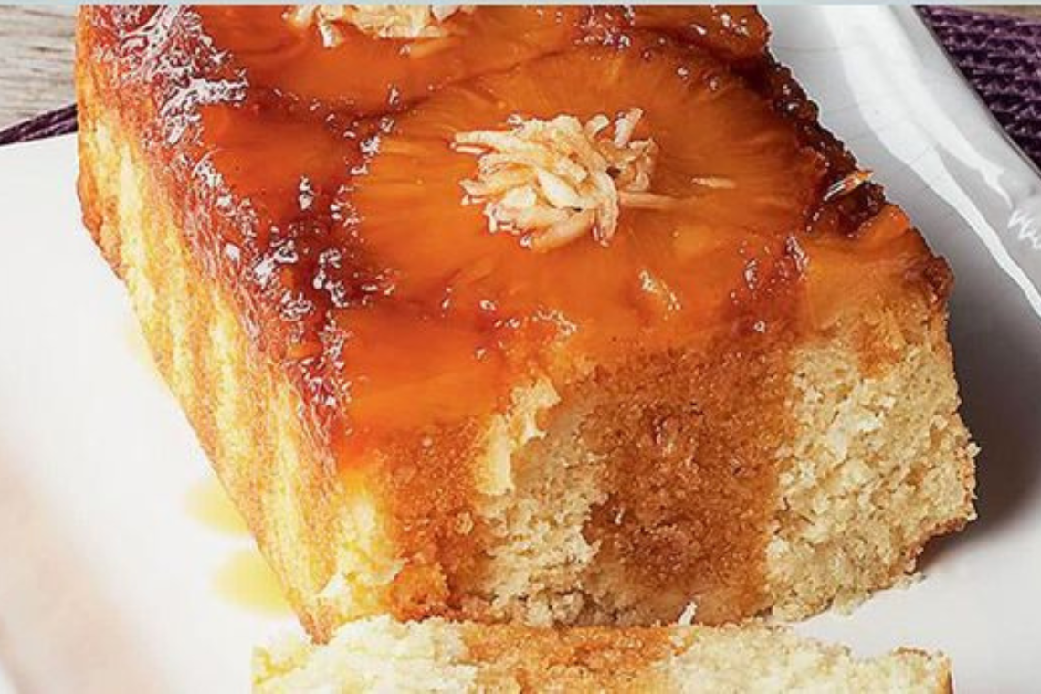 BOLO DE ABACAXI SEM FARINHA DE TRIGO E SEM FERMENTO